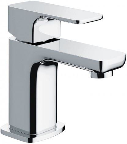 Imex Mono Basin Tap Chrome Imex Blade Small Basin Mixer Tap with Universal Clicker Waste