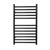 JIS Ladder Rail 700 x 400mm / Black / Central Heating JIS Sussex Ouse Vertical Stainless Steel Heated Towel Rail