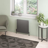 Aquarius Type 21 600 x 600mm Aquarius Type 21 Compact Panel Radiator In Matt Anthracite