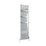 Eastbrook Panel Radiator Eastbrook Peretti Straight Vertical Aluminium Radiator in Polished Aluminium