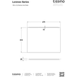 Tissino Bath Panel 700 x 510mm / Premium Tissino Lorenzo End Bath Panel