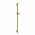Flova Shower Riser Rail Flova Levo Round Shower Slide Rail in Brushed Brass