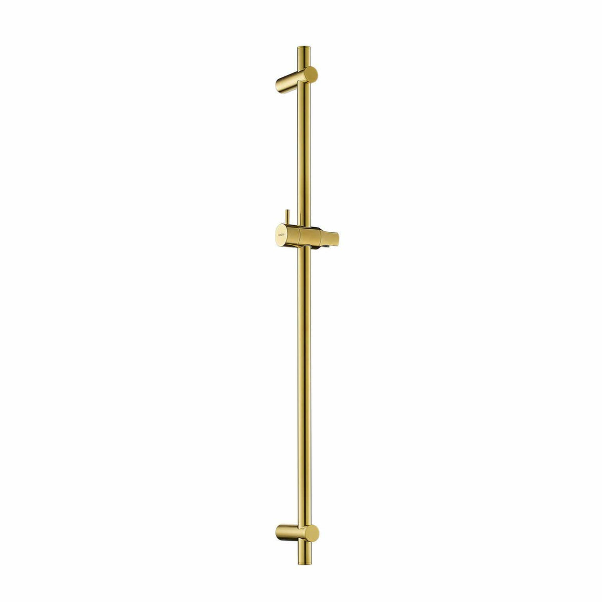 Flova Shower Riser Rail Flova Levo Round Shower Slide Rail in Brushed Brass