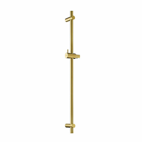 Flova Shower Riser Rail Flova Levo Round Shower Slide Rail in Brushed Brass