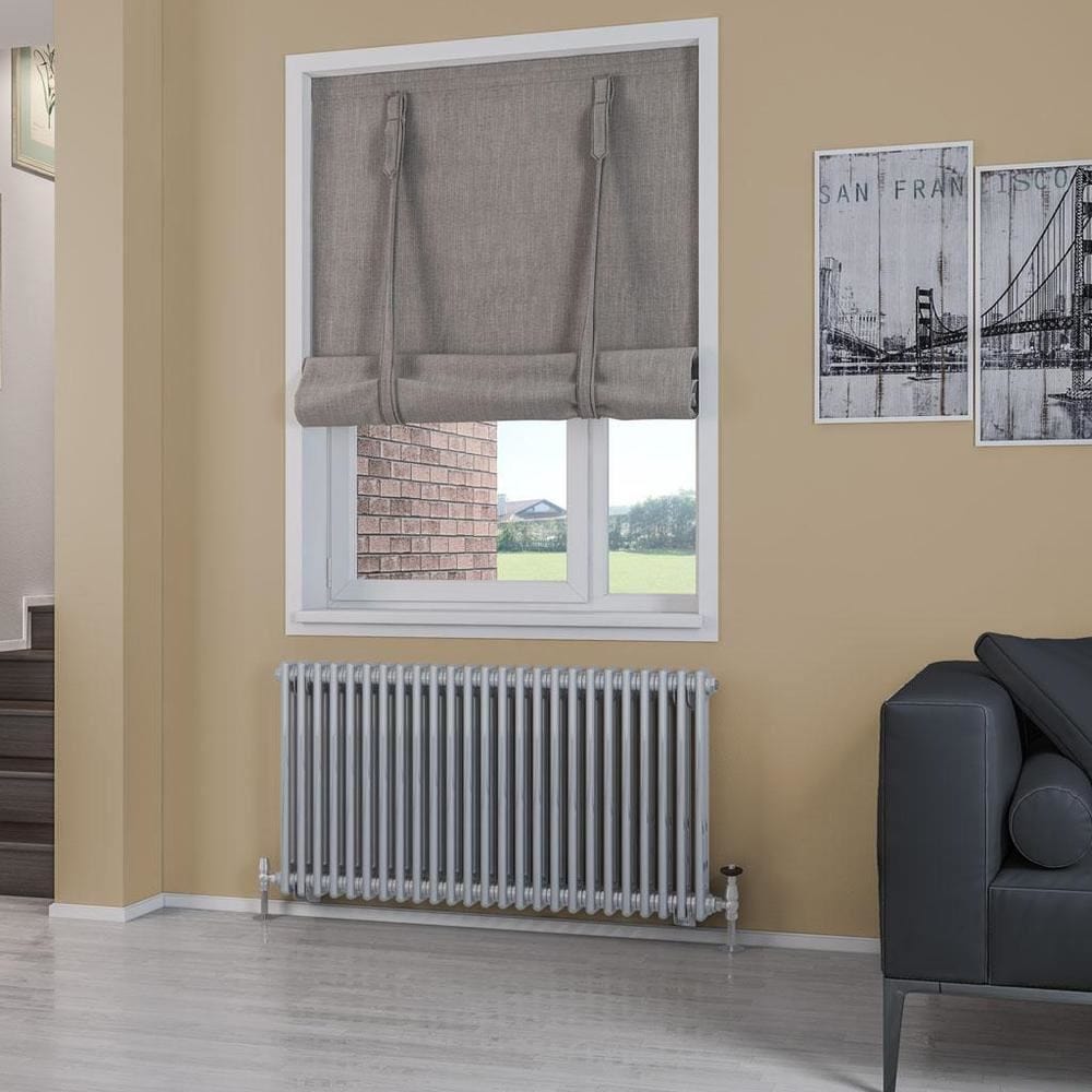 Eastbrook Column Radiator 600 x 1148 / Central Heating Eastbrook Rivassa Traditional 2 Column Radiator in Chrome Effect