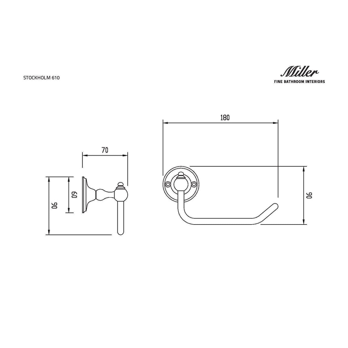 Miller Toilet Roll Holder Miller Stockholm Swivel Toilet Roll Holder