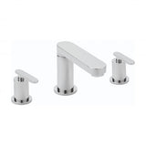 Sagittarius 3 Tap Hole Basin Set Sagittarius Eclipse Flat Swivel Spout 3 Hole Basin Mixer Tap in Chrome