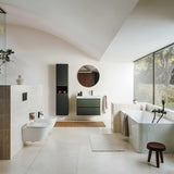 Roca Ona 800mm Wall Mounted Two Drawer Vanity Unit with Basin