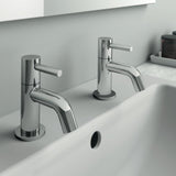Ideal Standard Pillar Basin Taps Ideal Standard Ceraline Single Lever Basin Pillar Taps in Chrome