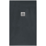 Tissino Rectangle Shower Tray 1900 x 750mm Tissino Giorgio2 Rectangle Shower Tray in Graphite Slate