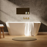 Crosswater Back To Wall Freestanding Bath Crosswater Artist Freestanding Double Ended Back to Wall Bath
