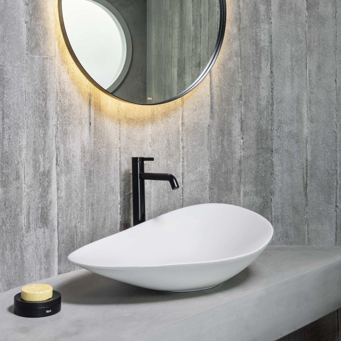 Roca Tall Basin Tap Roca Ona Tall Basin Mixer Tap with Click Clack Waste and Cold Start