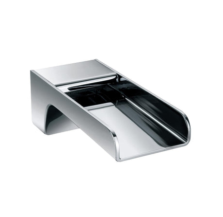 Flova Bath Spout Flova Cascade Wall Mounted Bath Spout in Diamond Chrome