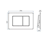 Imex Wall Hung WC Frame Imex Adjustable 1070-1270mm Wall Mounted Frame and Cistern with Stainless Steel Flush Plate