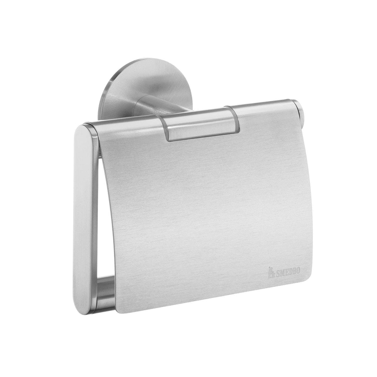Smedbo Toilet Roll Holder Smedbo Dot Self-Adhesive Toilet Roll Holder with Cover