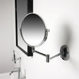 Miller Cosmetic and Shaving Mirror Miller Classic Wall Mounted Extending Magnifying Mirror in Chrome