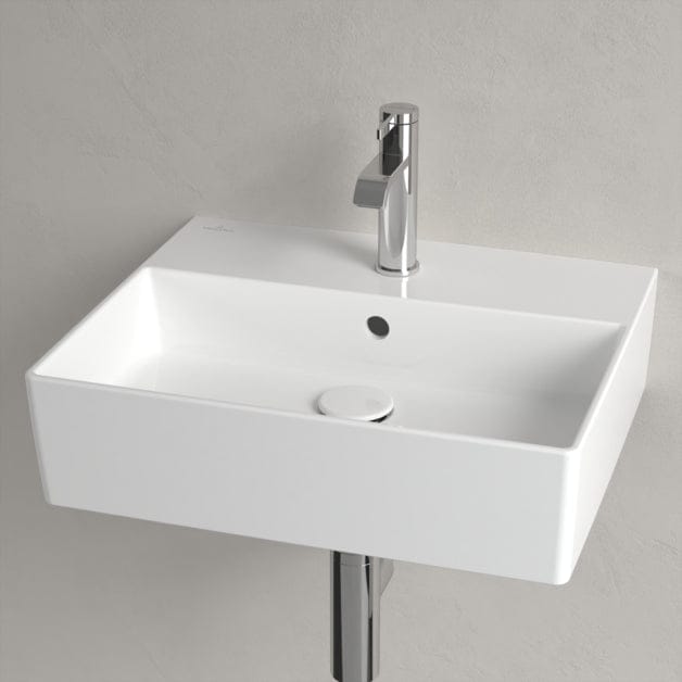 Villeroy & Boch Wall Hung Basin Villeroy & Boch Memento 2.0 Wall Hung Basin with Overflow in White Alpin