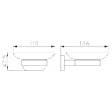 Aquarius Bathrooms Soap Dish Aquarius Auro Soap Dish in Brushed Brass