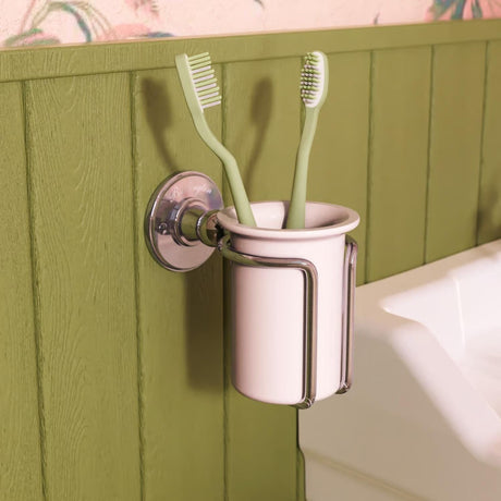 Burlington Toothbrush Holder Chrome Burlington Traditional Wall Mounted Tumbler and Holder