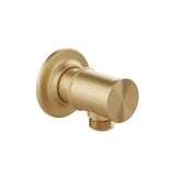 Booth & Co Shower Brackets and Outlets Brushed Brass Booth & Co. Axbridge Traditional Wall Outlet Elbow