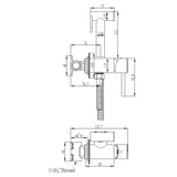 Saneux Douche Saneux Cos Douche Kit with Handset and Holder