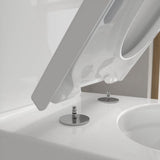 Villeroy and Boch Close Coupled Toilet Villeroy & Boch Subway 3.0 Close Coupled Toilet with Twist Flush and Soft Close Seat in White Alpin