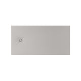 Roca Rectangle Shower Tray Pearl / 1000 x 900mm ROCA Terran-N Superslim Stonex® Rectangular Shower Tray with Twist Colour Match Waste Cover