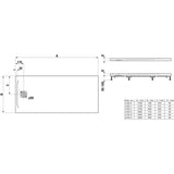Laufen Laufen Marbond PRO Rectangular Tray with Waste in White