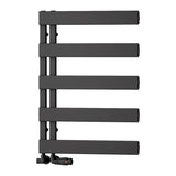 Reina Ladder Rail 710 x 500mm / Black Reina Carpena Aluminium Central Heating Designer Towel Rail