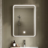 Aquarius Bathrooms Illuminated Mirror Aquarius Lumine Inset Framed LED Touch Sensor Rectangular Mirror - 700 x 500mm