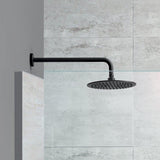 JTP Fixed Shower Head Matt Black JTP VOS Fixed Round Shower Head - 250mm