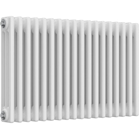 Aquarius Bathrooms Column Radiator 500mm x 830mm Aquarius Foundry Horizontal 3 Column Radiator in White