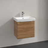 Villeroy & Boch Wall Mounted Vanity Unit Oak Kansas Villeroy & Boch Architectura Wall Hung Vanity Unit 500mm One Drawer with Basin