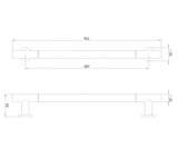 Crosswater GrabRail/Bar Crosswater Straight Grab Bar