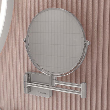 Hansgrohe Cosmetic and Shaving Mirror Chrome Hansgrohe Addstoris Shaving Mirror