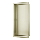 Aquarius Bathrooms Shelf Brushed Brass / 610 x 305mm Aquarius Shower Niche