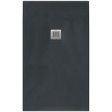 Tissino Rectangle Shower Tray 1200 x 750mm Tissino Giorgio2 Rectangle Shower Tray in Graphite Slate