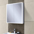 HiB Mirrored Cabinet 600 x 700mm HiB Qubic Sensor-Activated LED Illuminated Mirror Cabinet