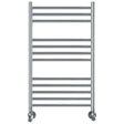 Vogue Ladder Rail 800 x 500 / Central Heating Vogue Chube Straight Ladder Rail in Polished Stainless Steel