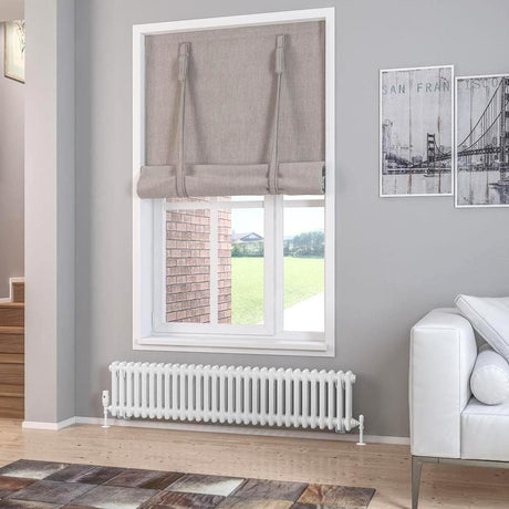 Eastbrook Column Radiator 300 x 1373 / Electric Only Eastbrook Rivassa Traditional 2 Column Radiator in Gloss White
