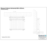 Eastbrook Column Radiator Eastbrook Rivassa Traditional 3 Column Radiator in White