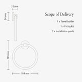 Villeroy & Boch Towel Rails and Rings Villeroy & Boch Elements - Tender Towel Ring