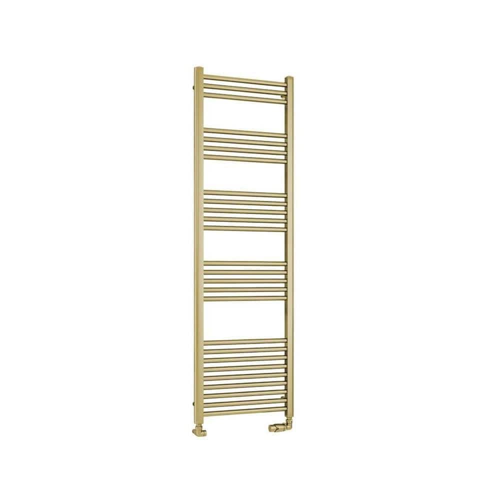 Eastbrook Ladder Rail Eastbrook Wendover Straight Heated Towel Rail in Brushed Brass