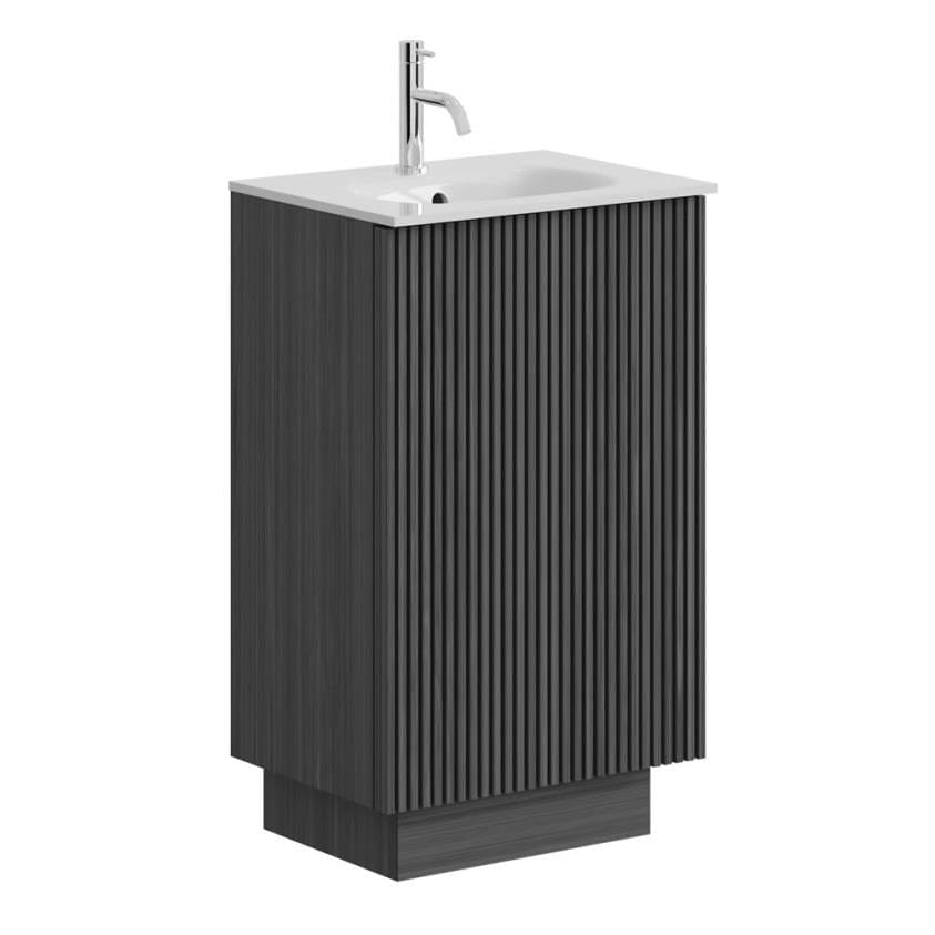 Crosswater Floor Standing Vanity Unit Steelwood Crosswater Limit 500mm Floorstanding Vanity Unit with Ceramic Basin