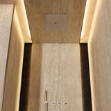 Crosswater Fixed Shower Heads Brushed Nickel Crosswater MPRO Stream Square Recessed Shower Head