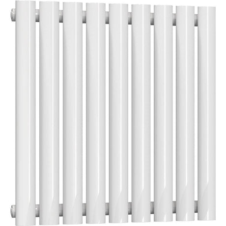 Aquarius Bathrooms Column Radiator 600 x540mm Aquarius Athens Single Horizontal Column Radiator in White