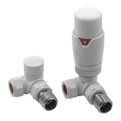 Reina Radiator Valve White Reina Modal Thermostatic Corner Radiator Valves