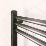 Eastbrook Wendover Straight Heated Towel Rail in Brushed Gunmetal