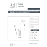 JTP Shower Handset JTP Grosvenor Water Outlet and Holder with Traditional Shower Handset
