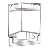 Miller Basket Miller Classic Two Tier Corner Shower Basket in Chrome
